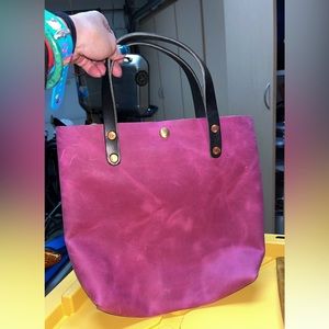 NEW KMMCO PINK MINI TOTE WITH BLACK HANDLES